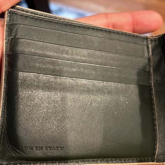 Burberry mens bi fold yellow mustard wallet - Picture 3 of 7